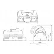 Горизонтальный солярий "Luxura X7 38 SLI INTELLIGENT"