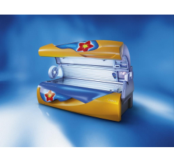 Профессиональный горизонтальный турбо-солярий L-65 Strawberry Star Dynamic Power - Soltron