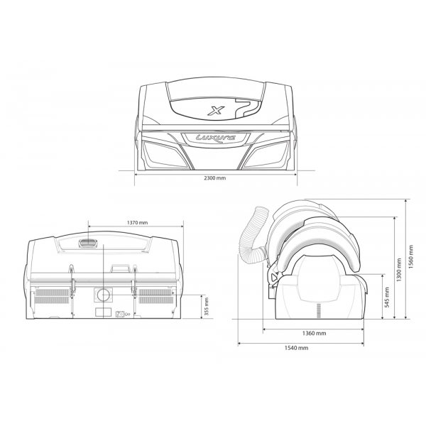 Горизонтальный солярий "Luxura X7 42 HIGHBRID"
