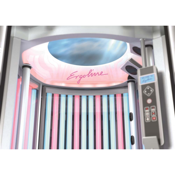 Вертикальный гибридный солярий "Ergoline Sunrise Hybrid Light LED 7200 (48 ламп по 180W)"