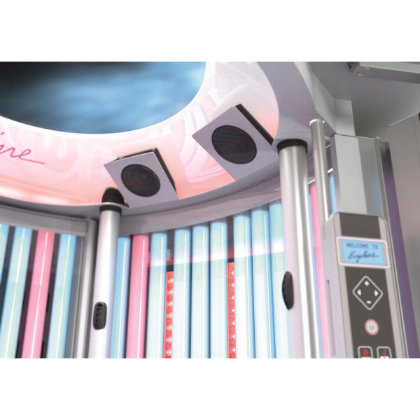 Вертикальный гибридный солярий "Ergoline Sunrise Hybrid Light LED 7200 (48 ламп по 180W)"