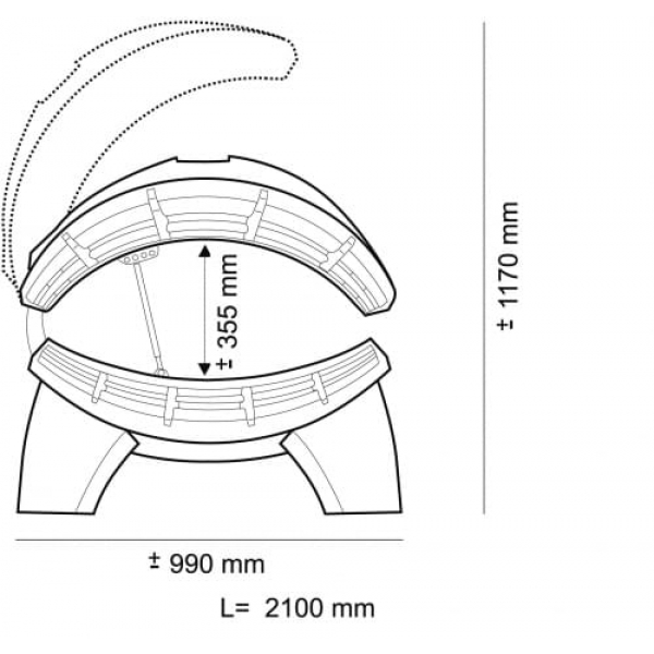 Солярий горизонтальный Onyx Pro Line 28/1