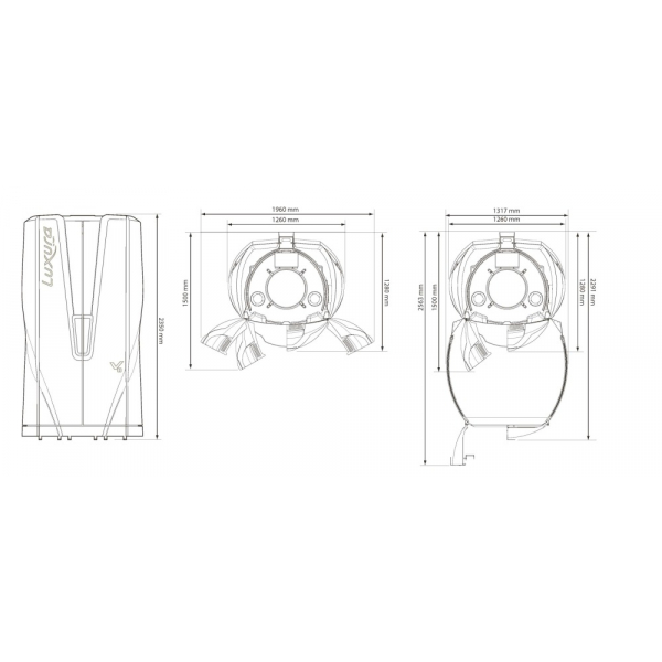 Вертикальный солярий "Luxura V8 48 XL BALANCE"